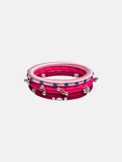 Cotton and Silk Thread Bangle