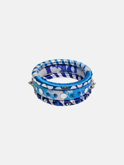 Silk Thread and Fabric Bangle