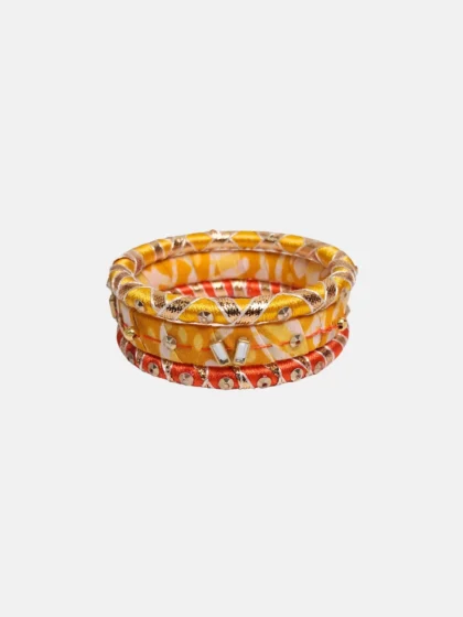 Silk Thread and Fabric Bangle