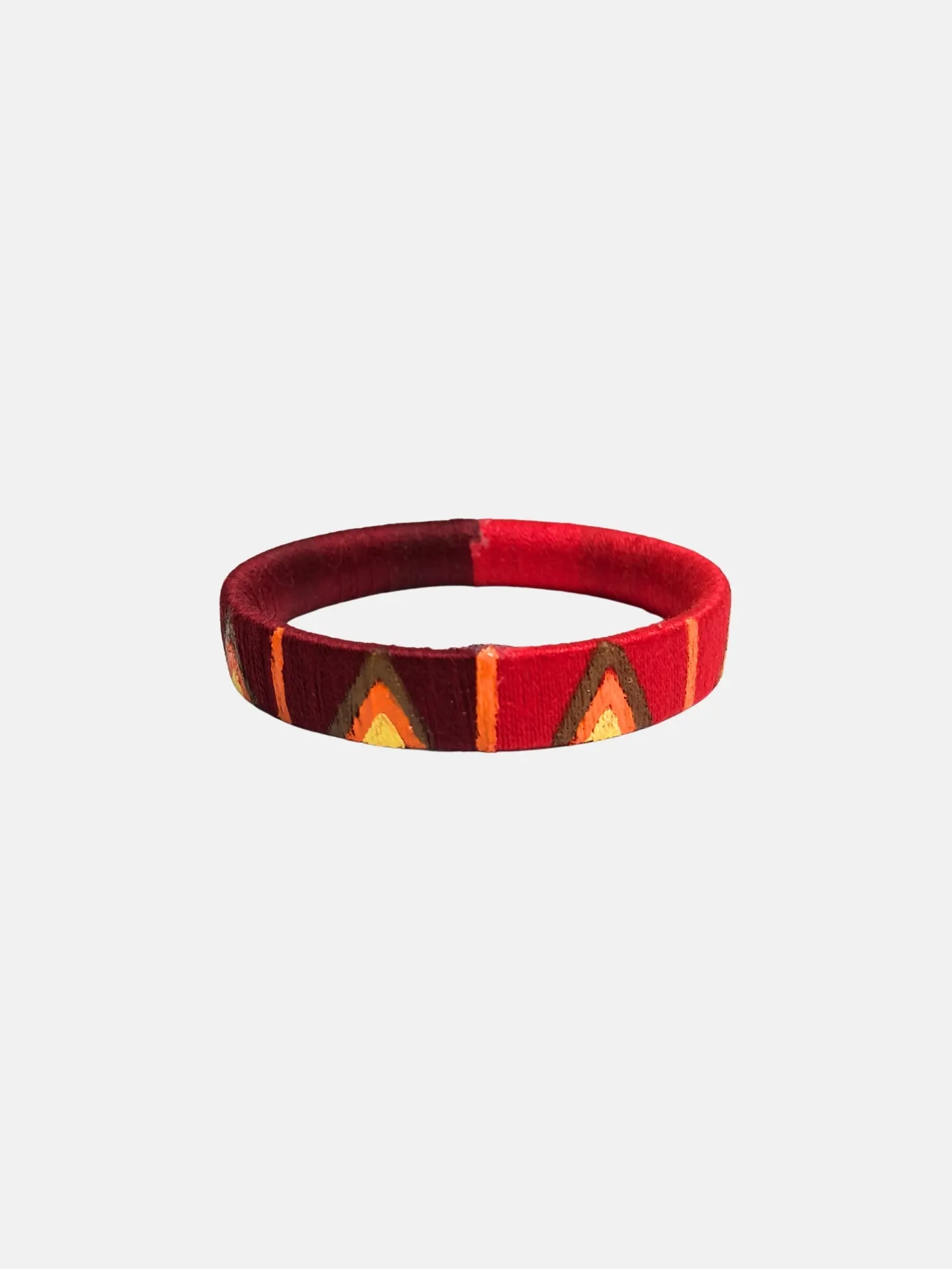 Cotton Thread Painted Bangle