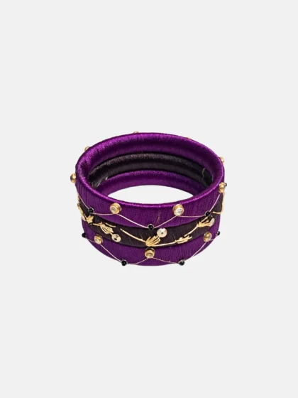 Silk Thread Bangles Set