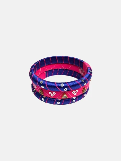 Silk and Cotton Thread Bangle