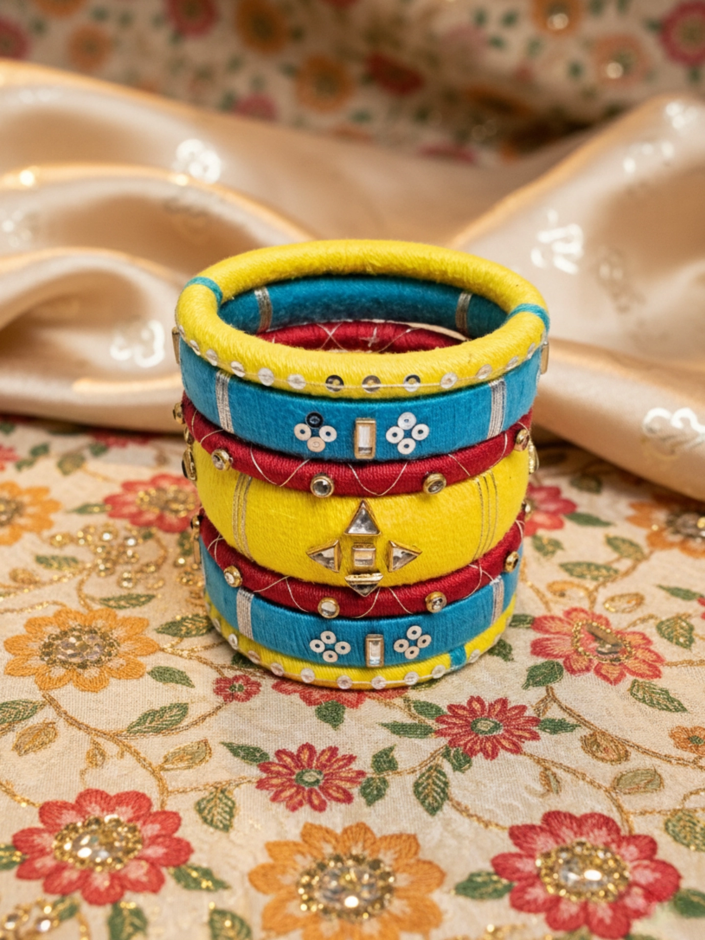 Cotton Thread Bangles Set