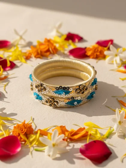 Cotton Thread Special Bangles Set