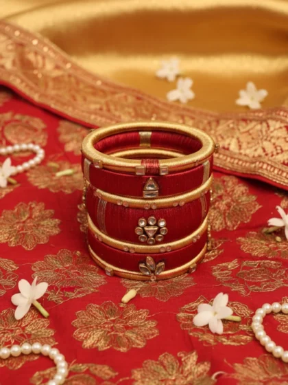 Silk Thread Special Bangles Set